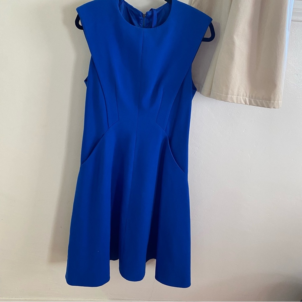 Women's Cobalt Blue Fit-and-Flare Dress